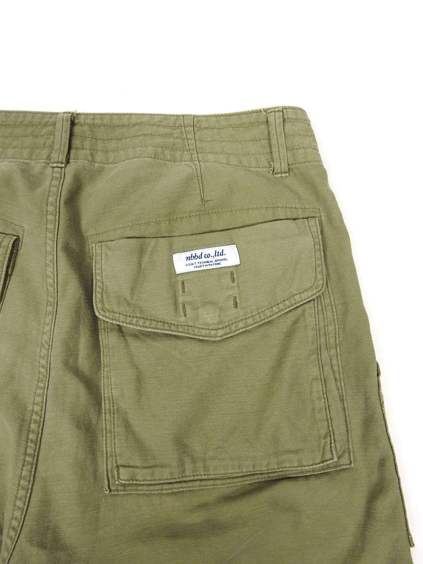 Neighborhood Olive Fatigue Shorts Size Medium