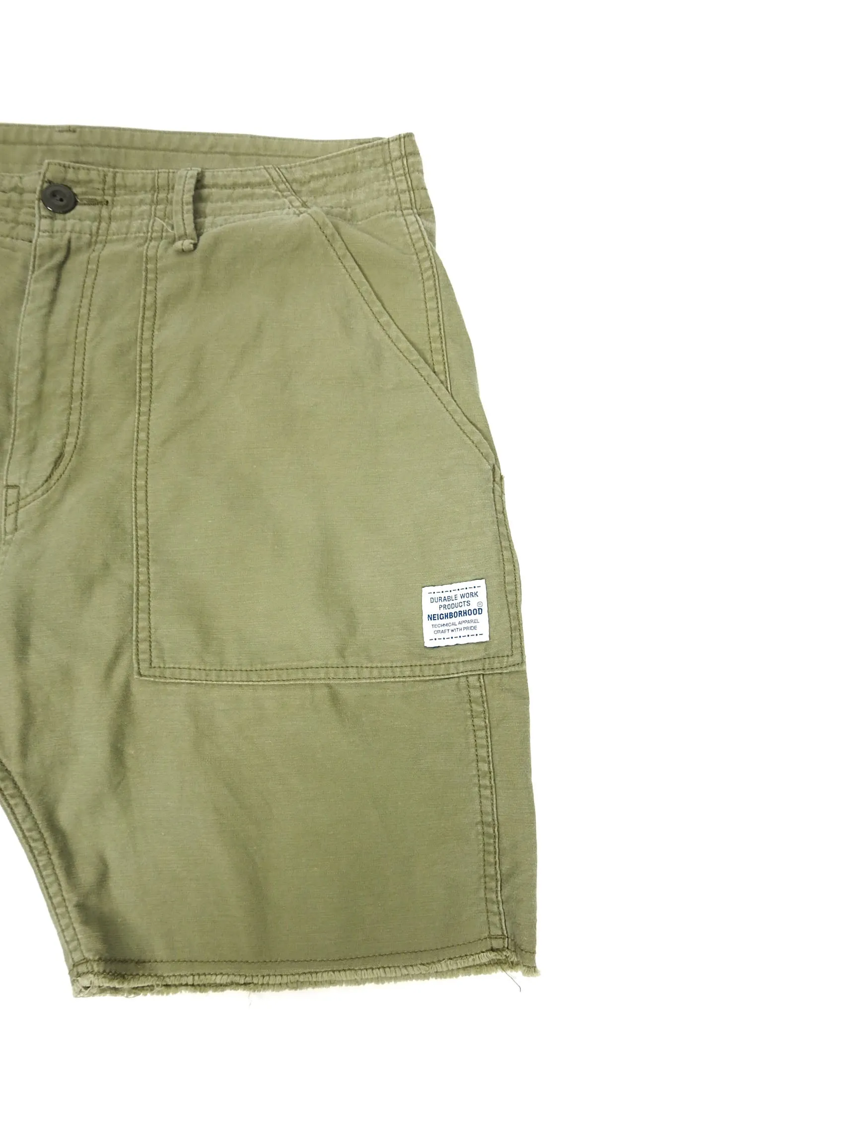 Neighborhood Olive Fatigue Shorts Size Medium