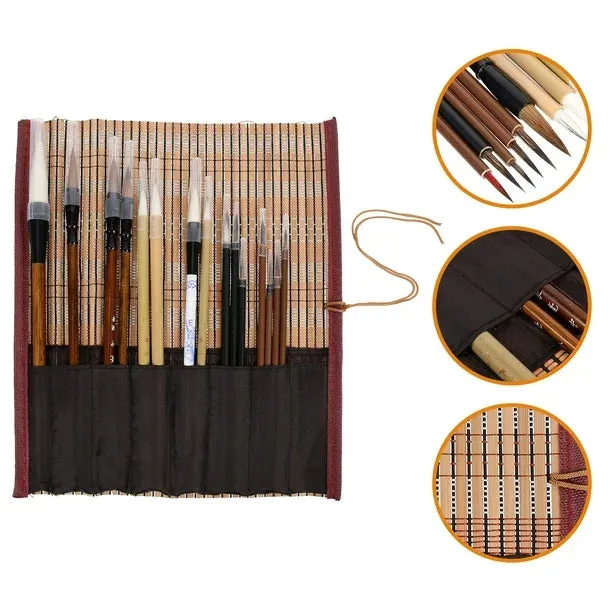 NEW 15Pcs Chinese Calligraphy Brush Writing Brush Painting Brush Chinese Ink Painting Brush