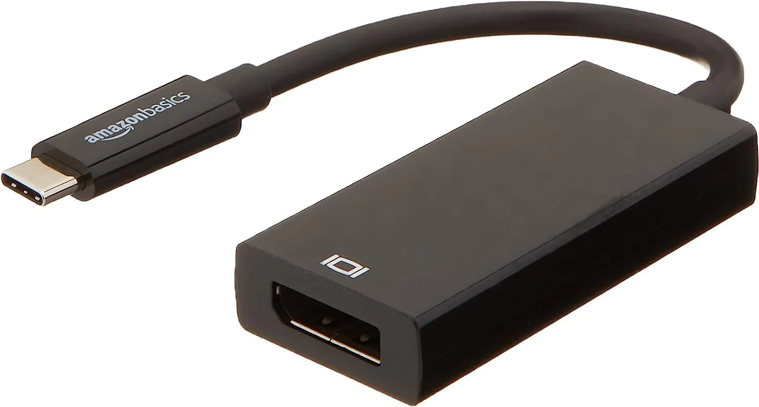 NEW AmazonBasics USB 3.1 Type-C to DisplayPort Adapter - Black