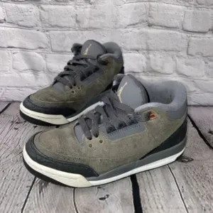Nike Air Jordan 3 III Retro GG Sz 4Y Youth Anthracite Grey Bronze 441140-035