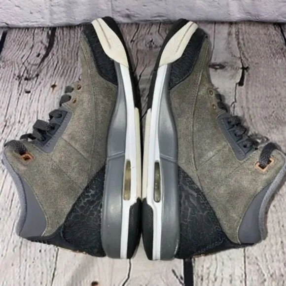 Nike Air Jordan 3 III Retro GG Sz 4Y Youth Anthracite Grey Bronze 441140-035