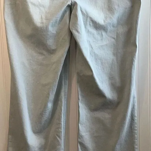 Nina Parker Trendy Plus Size High-Waist Wide-Leg Jeans Blue Size 16W
