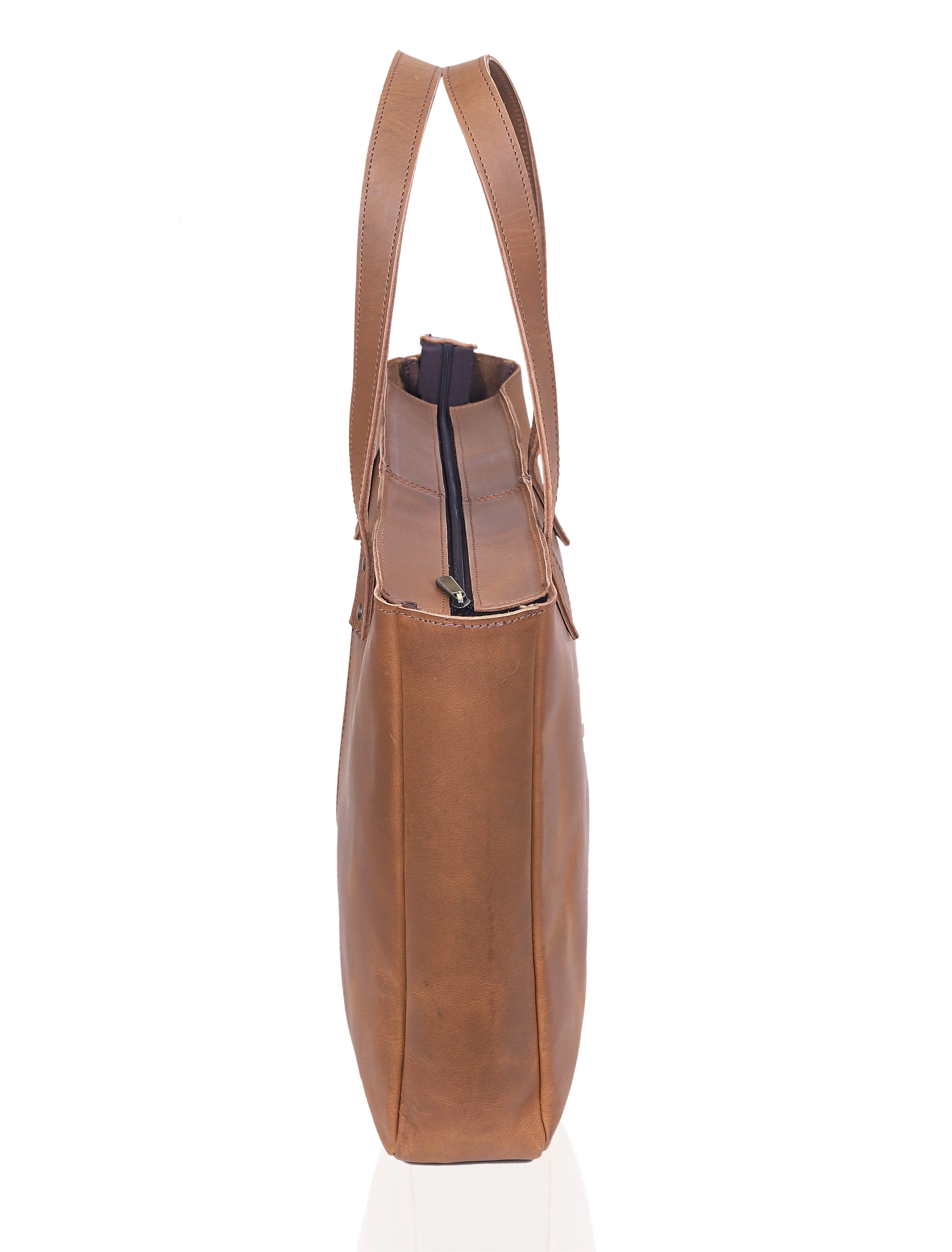 Nora Buffalo Leather Tote Bag