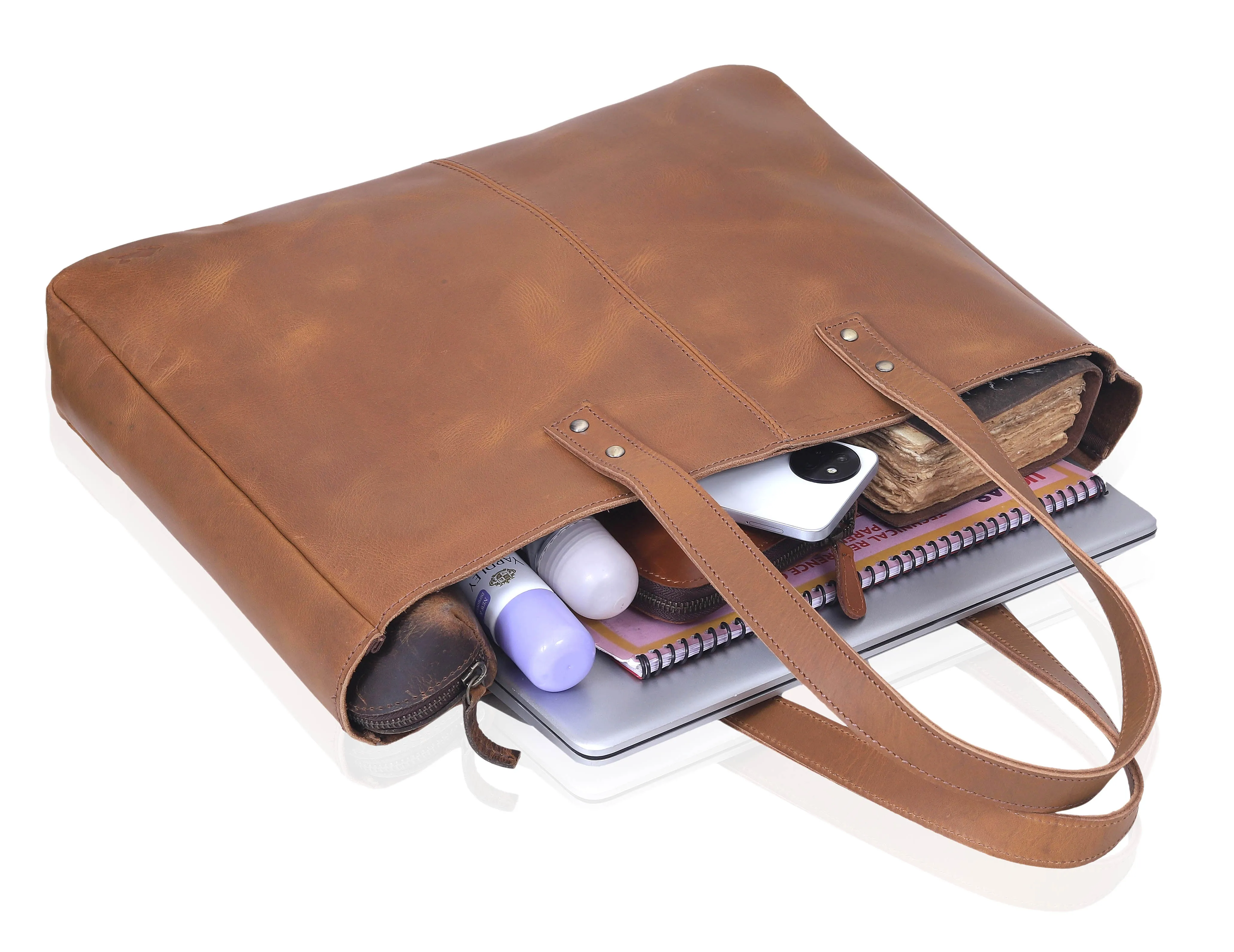Nora Buffalo Leather Tote Bag