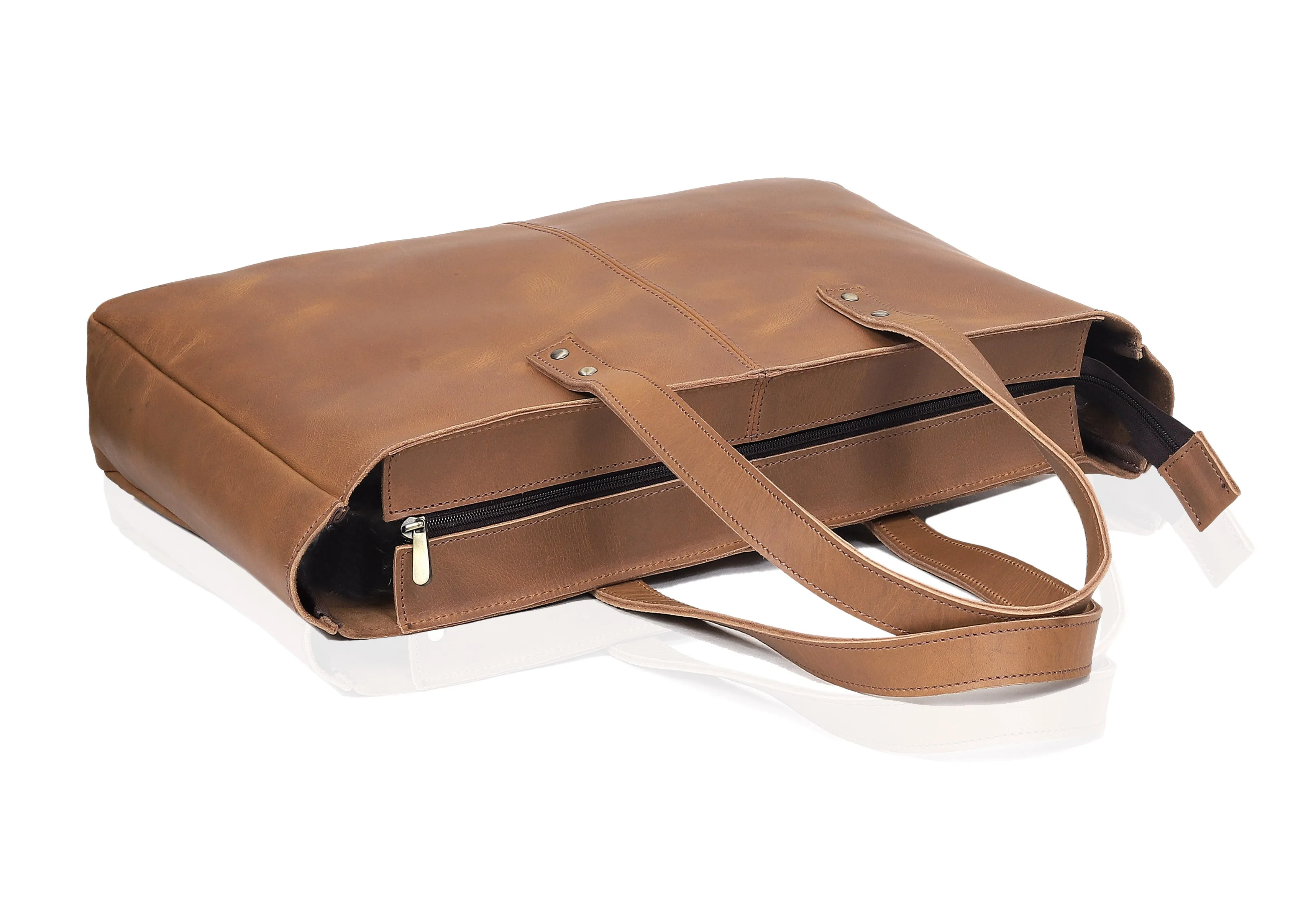Nora Buffalo Leather Tote Bag