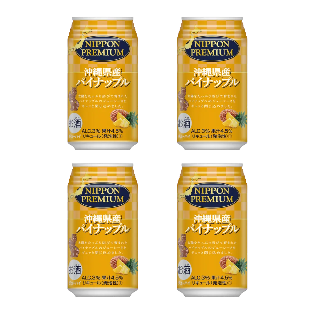 NP Pineapple Chuhai 350ml x4