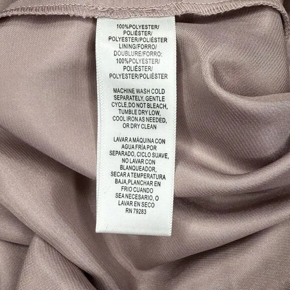 NWOT Alex Evenings Skirt L Layered Satin Tulle Muted Pink Balletcore Midi Tutu‎