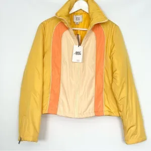 NWT BDG Urban Outfitters Retro Puffer  Jacket Coat  Semi Cropped Yellow Medium