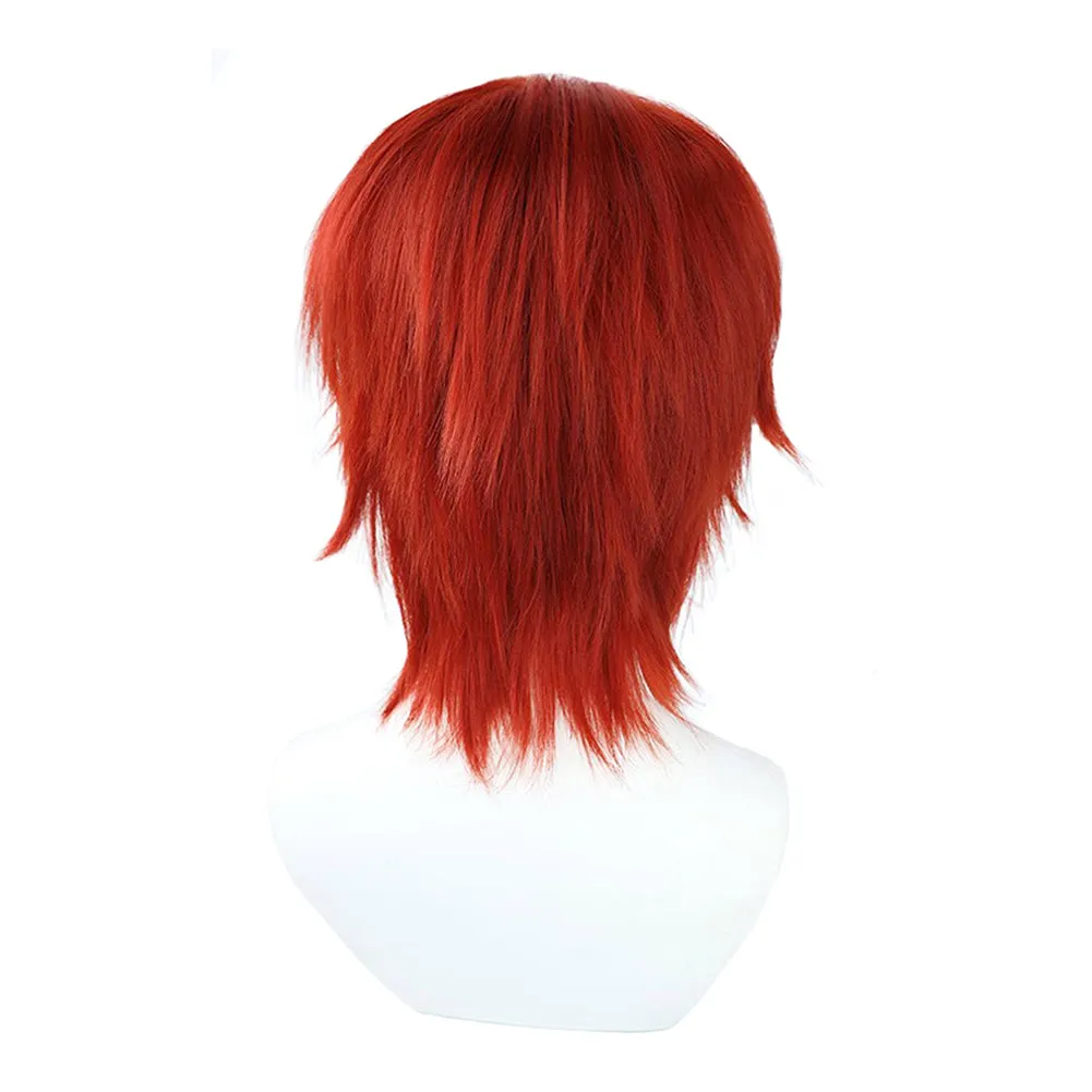 One Piece Anime Shanks Anime Character Cosplay Red Wig Heat Resistant Synthetic Hair Accessories Props