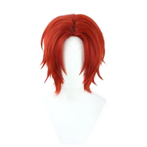 One Piece Anime Shanks Anime Character Cosplay Red Wig Heat Resistant Synthetic Hair Accessories Props