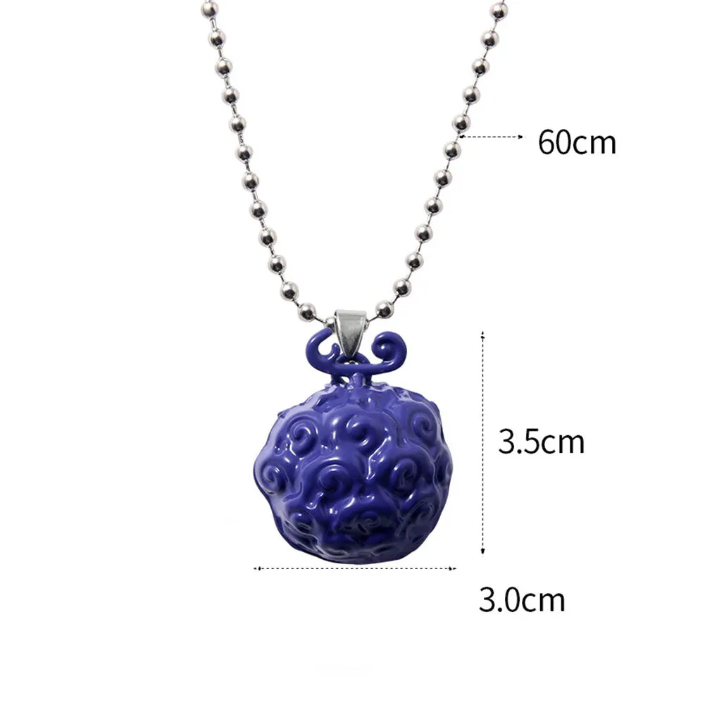 One Piece Devil Fruit Necklace Pendant  Accessories