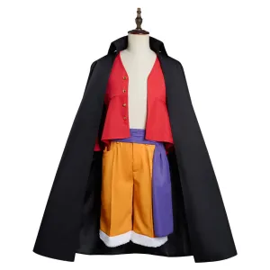 One Piece Monkey D. Luffy Outfits Cosplay Costume Halloween Carnival Suit
