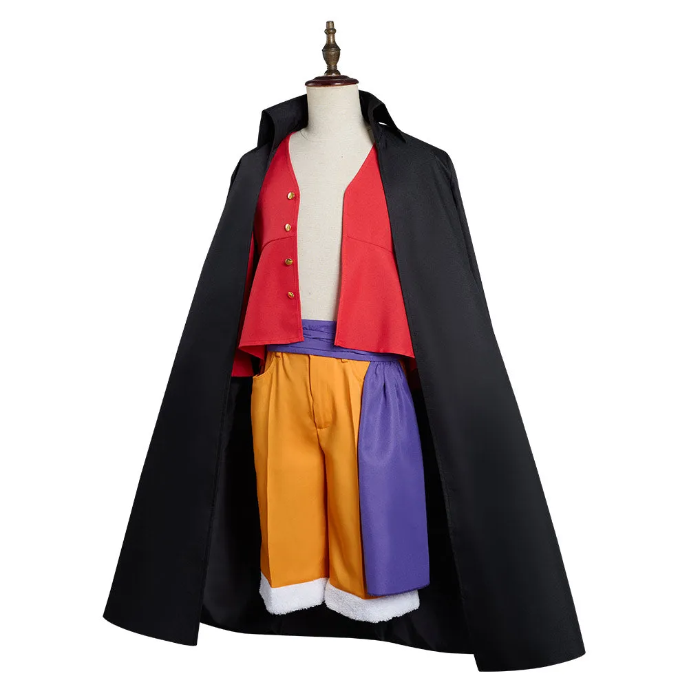 One Piece Monkey D. Luffy Outfits Cosplay Costume Halloween Carnival Suit