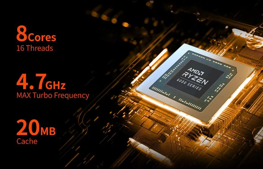 ONEXPLAYER MINI PRO AMD Ryzen 6800U Processor Gaming Console with RGB Light (1920*1200)