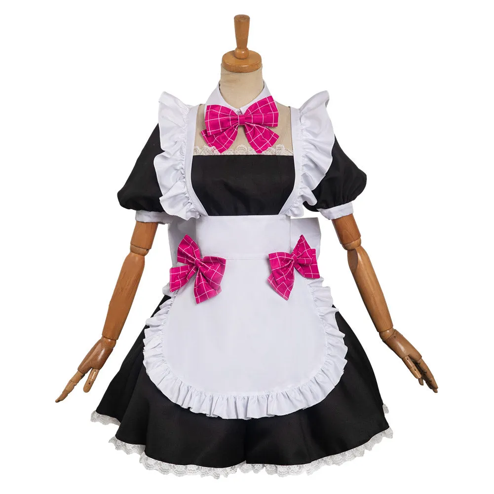 Oshi No Ko My Idol's Child Hoshino Ai Cosplay Costume Women Girls Maid Dress Outfits Halloween Carnival Suit