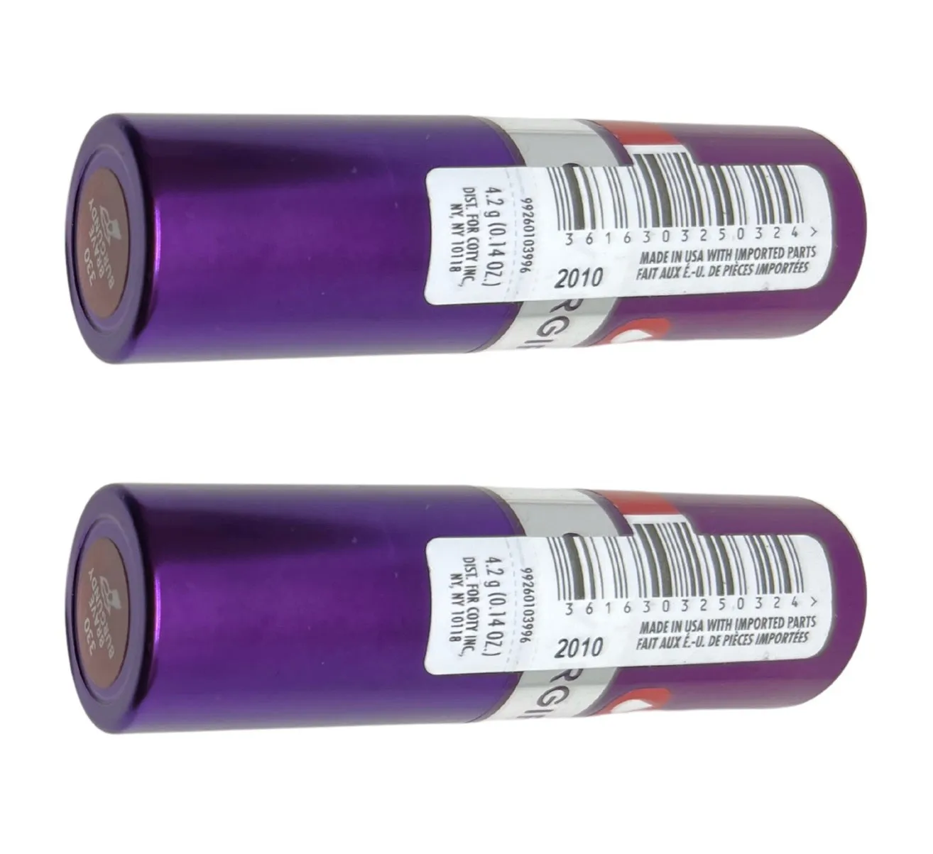 Pack of 2 CoverGirl Simply Ageless Moisture Renew Core Lipstick, Brave Burgundy 330