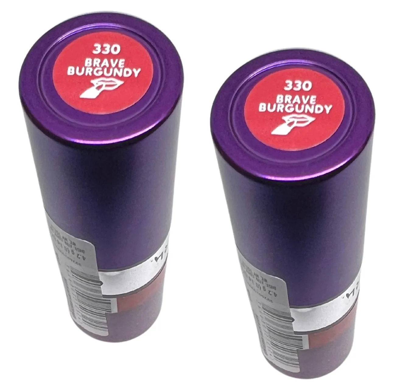 Pack of 2 CoverGirl Simply Ageless Moisture Renew Core Lipstick, Brave Burgundy 330