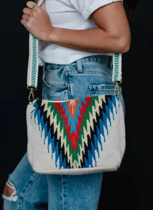 Panache Beige & Multicolored Aztec Crossbody