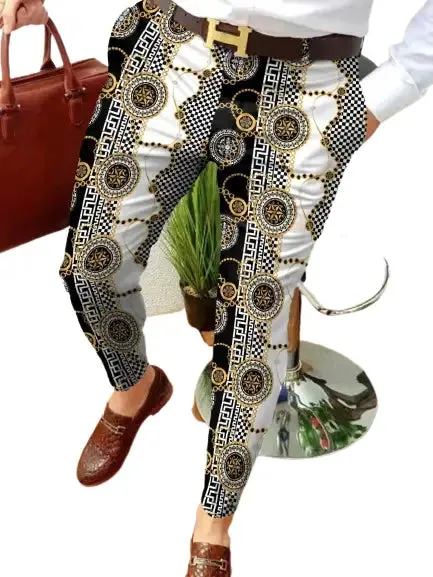Pantalon chic treillis
