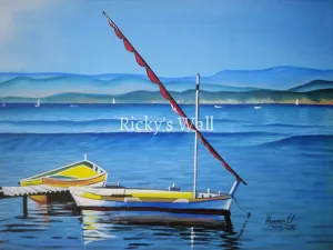 Peaceful Moment at the Lake - PREMIUM - 16 x 12 in. by Genenrich Pierre