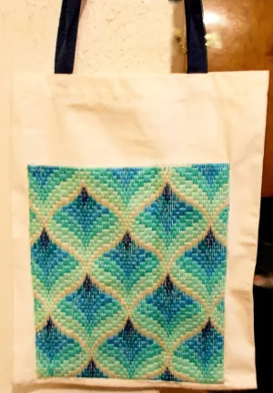 Peacock Bargello Tote Bag (special order - sold out)