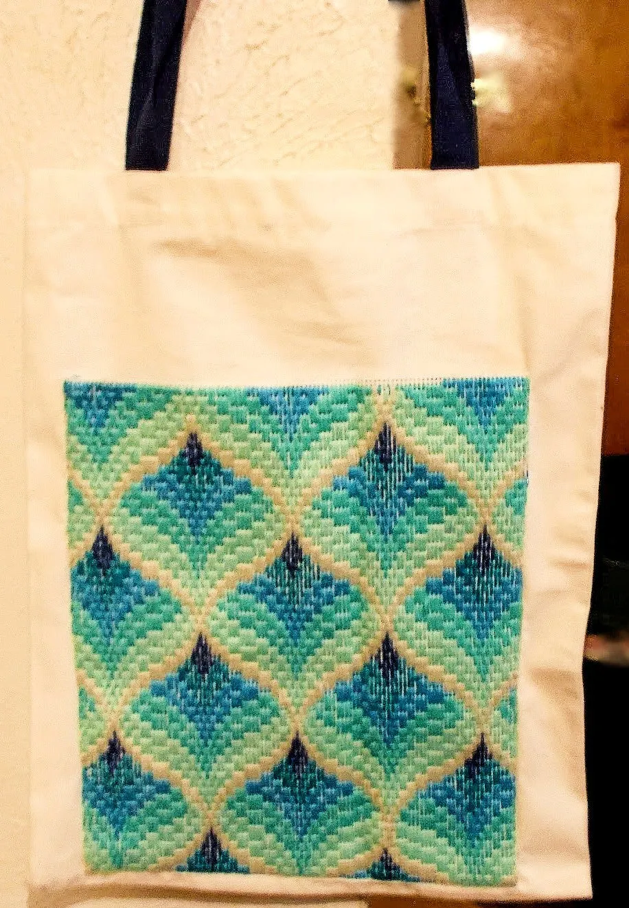 Peacock Bargello Tote Bag (special order - sold out)