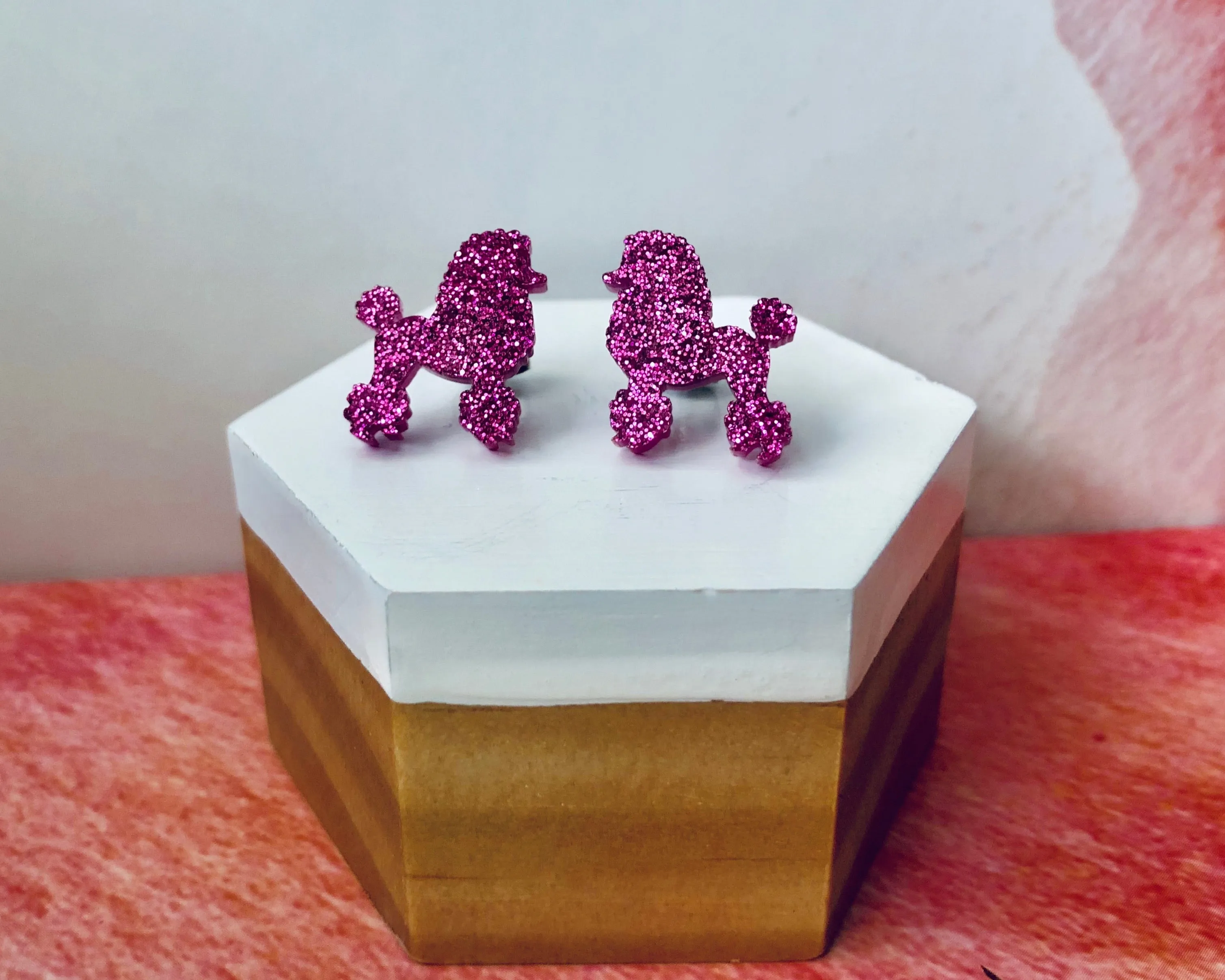 ‘Perfect Poodles' Mini Stud Earrings