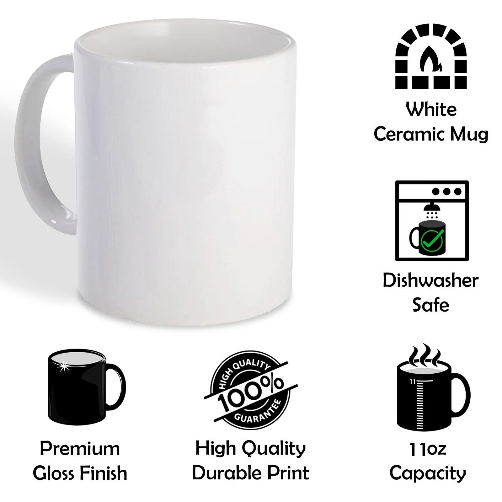 Personalised Mug with Stylish Text and Wreath Lamb