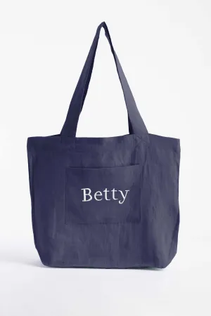 Personalized Tote Bag-Indigo Blue