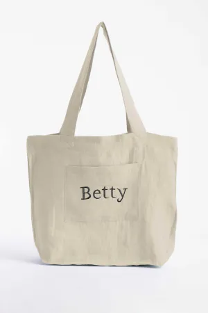 Personalized Tote Bag-Oatmeal