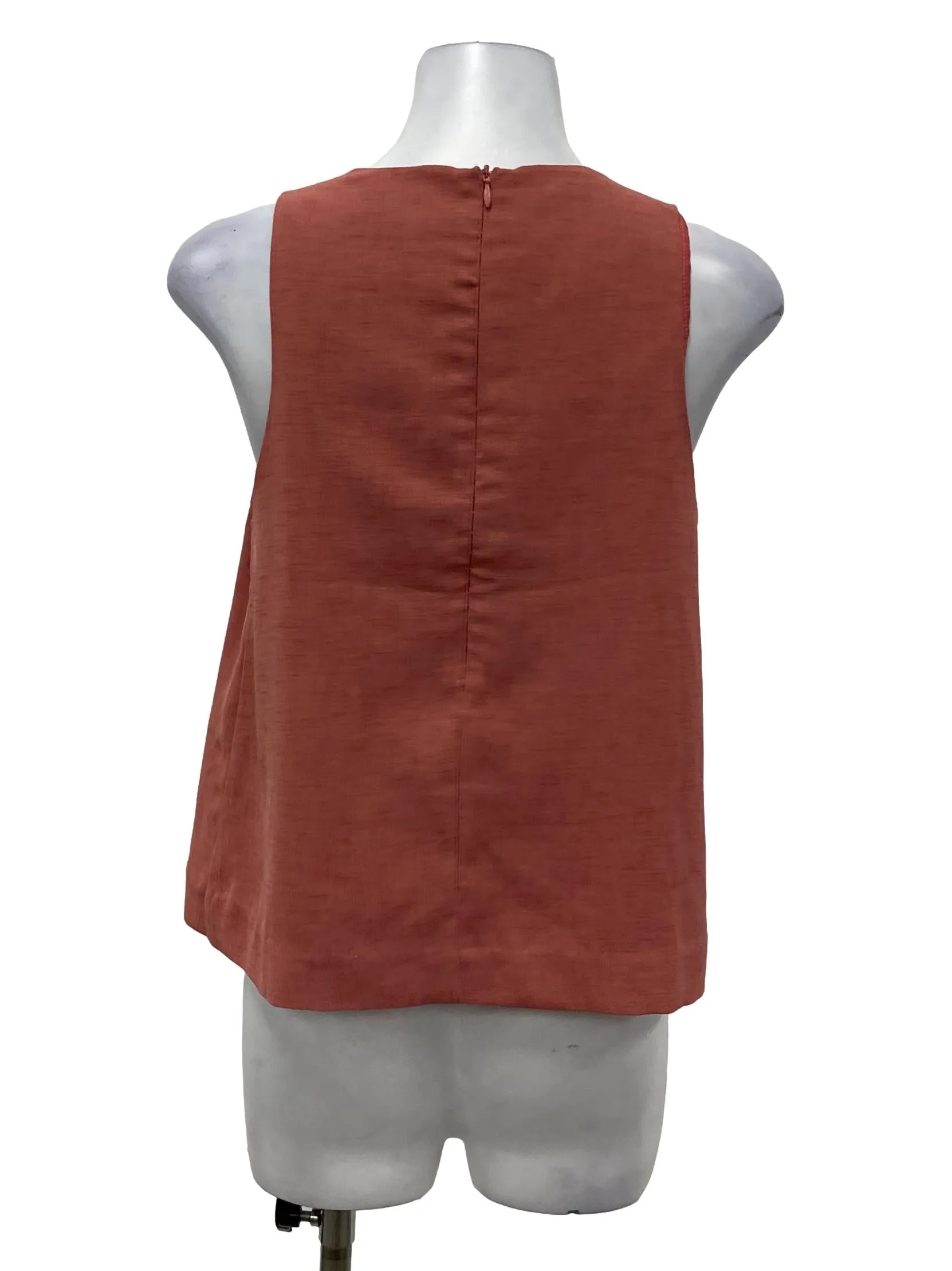 Pink Roundneck Sleeveless Tank
