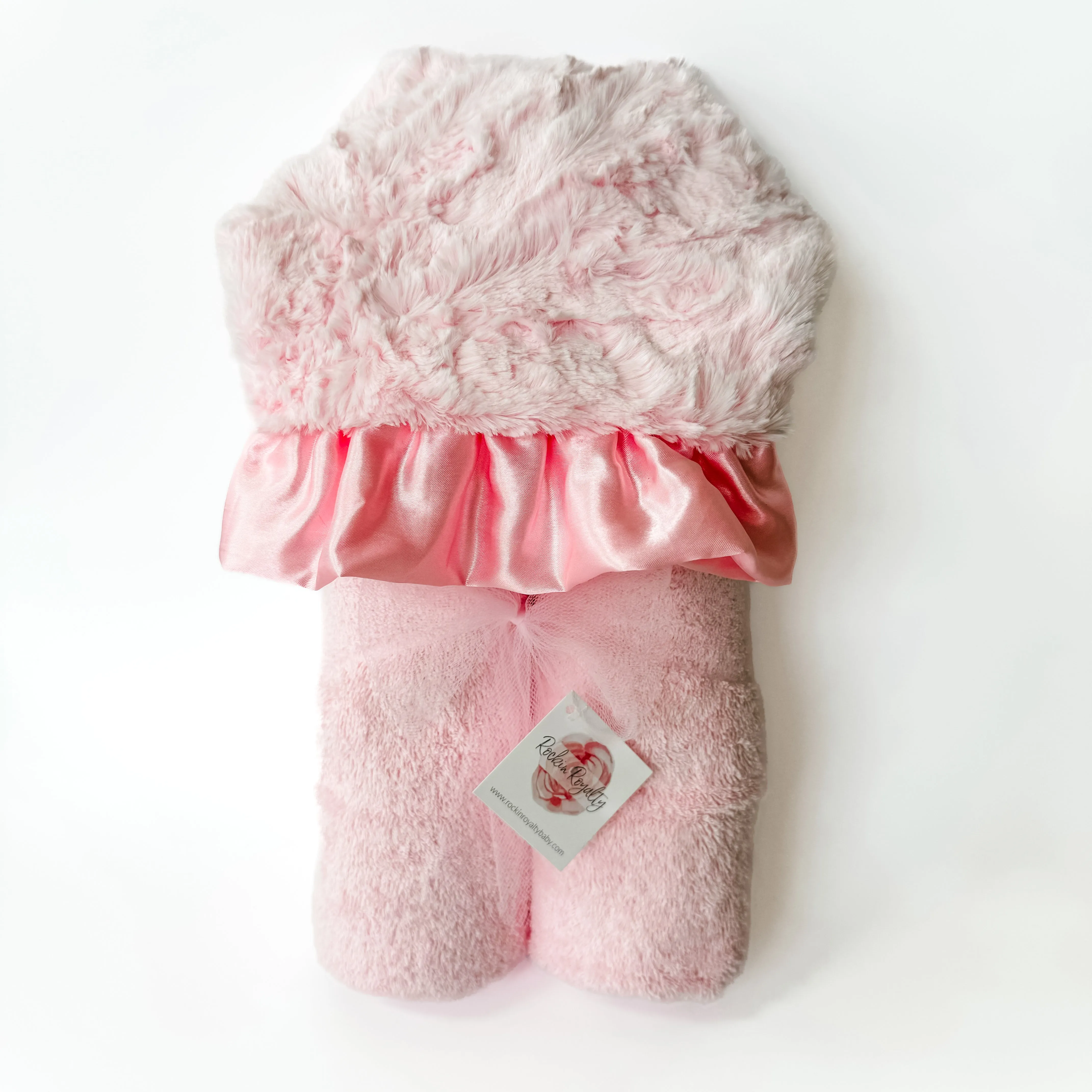 Plush Hooded Bath Towel- Girly Girl