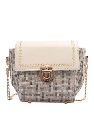Portable Handbags Port Wind Retro Chain Messenger Bag Foreign Gas Chic Small Square Bag