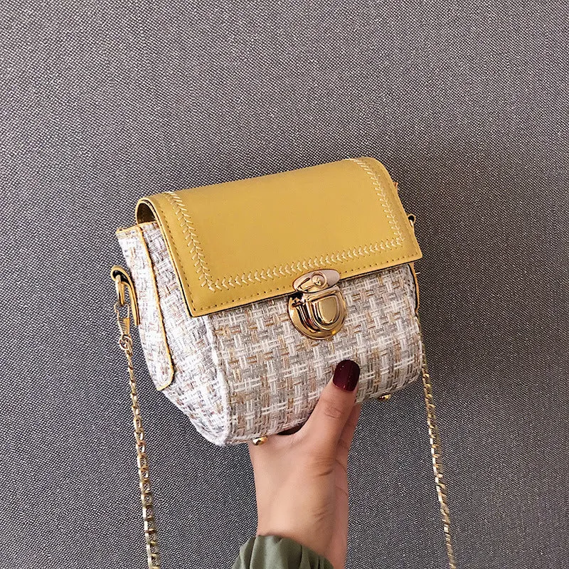 Portable Handbags Port Wind Retro Chain Messenger Bag Foreign Gas Chic Small Square Bag