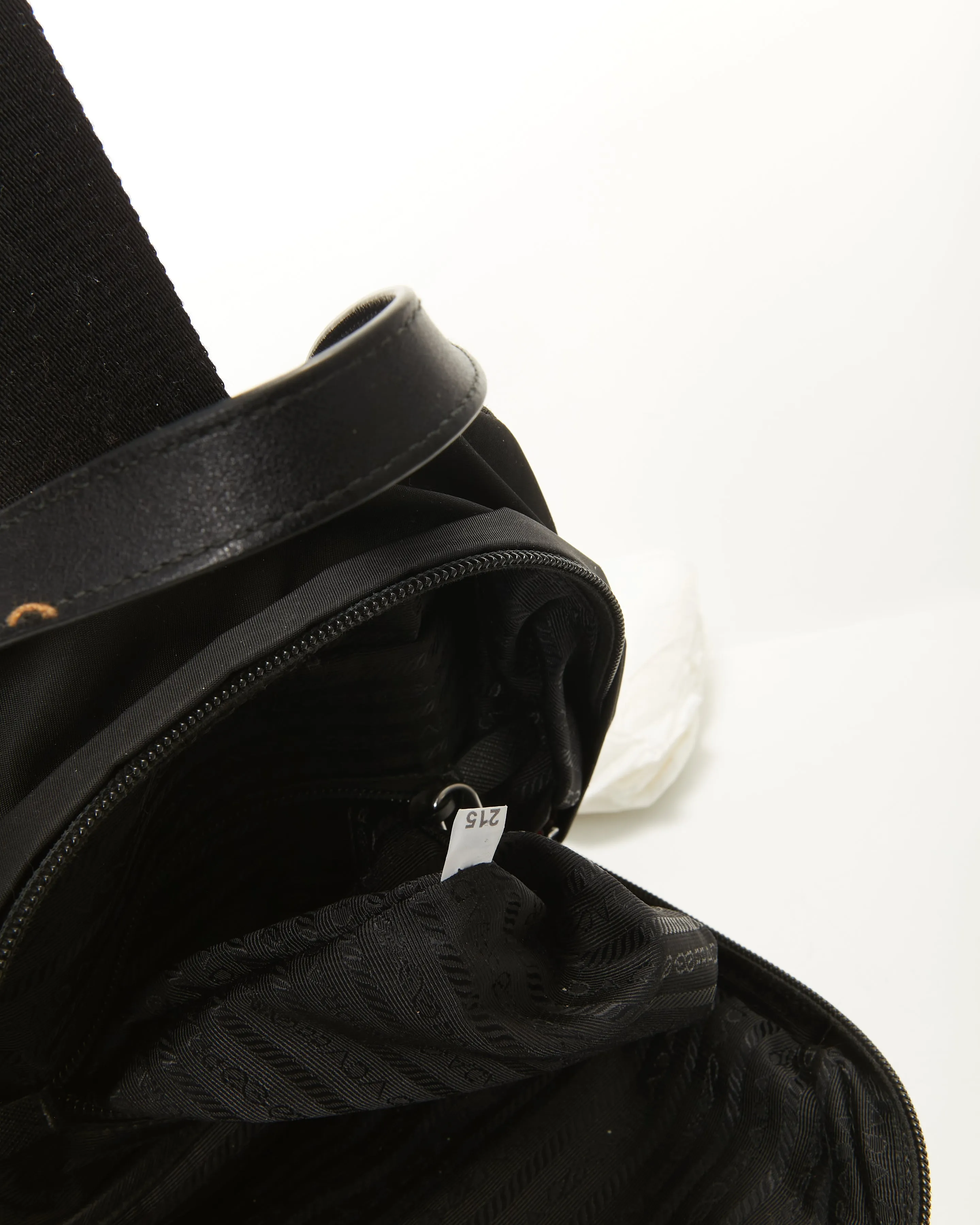 Prada Black Nylon Limited Edition Robot Fluo Sling Backpack