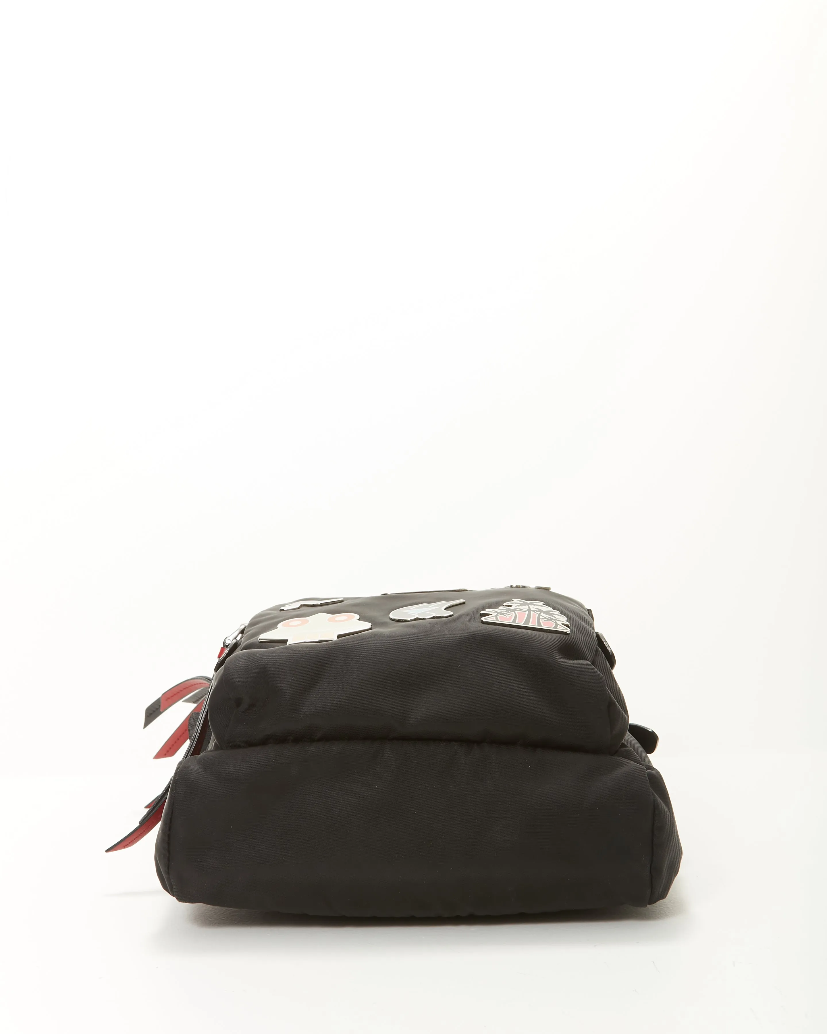 Prada Black Nylon Limited Edition Robot Fluo Sling Backpack