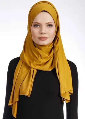 Premium Jersey Hijab | Mustard