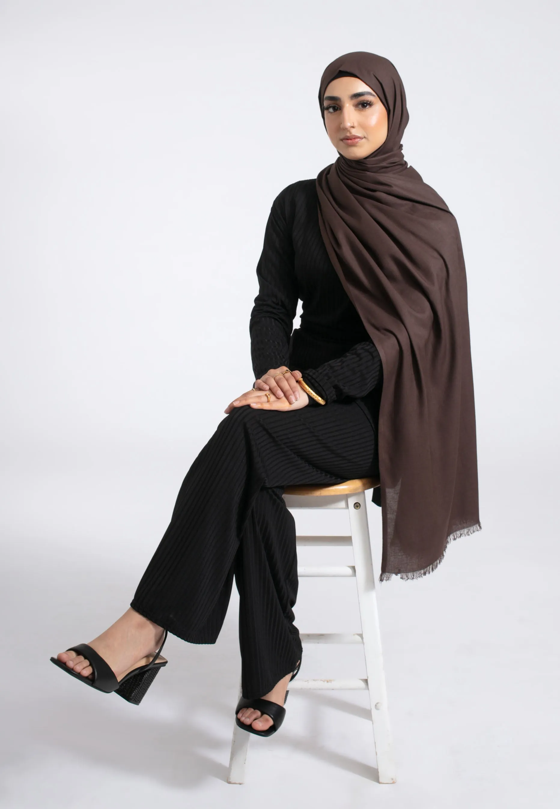 Premium Modal Hijab - Brown