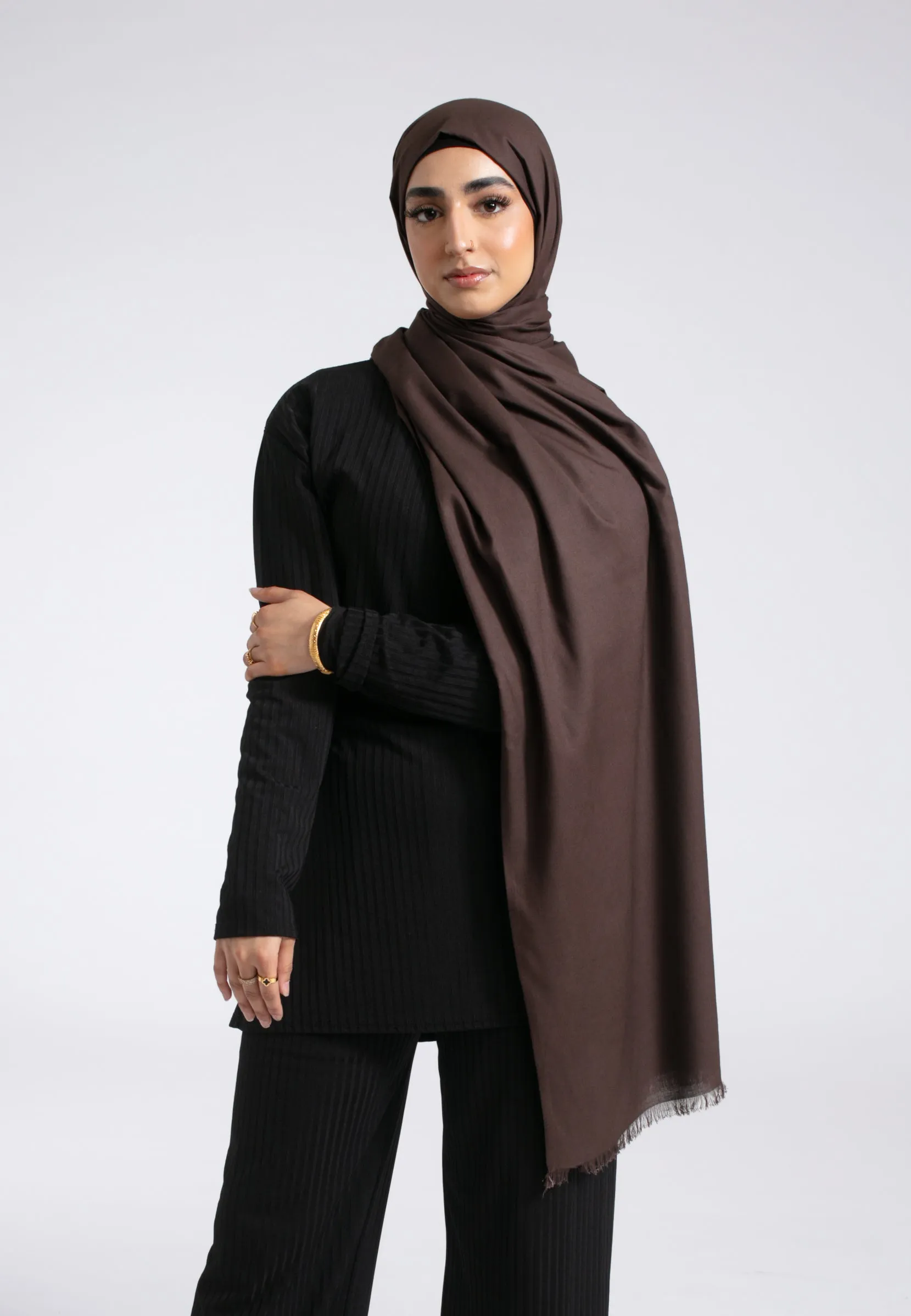 Premium Modal Hijab - Brown