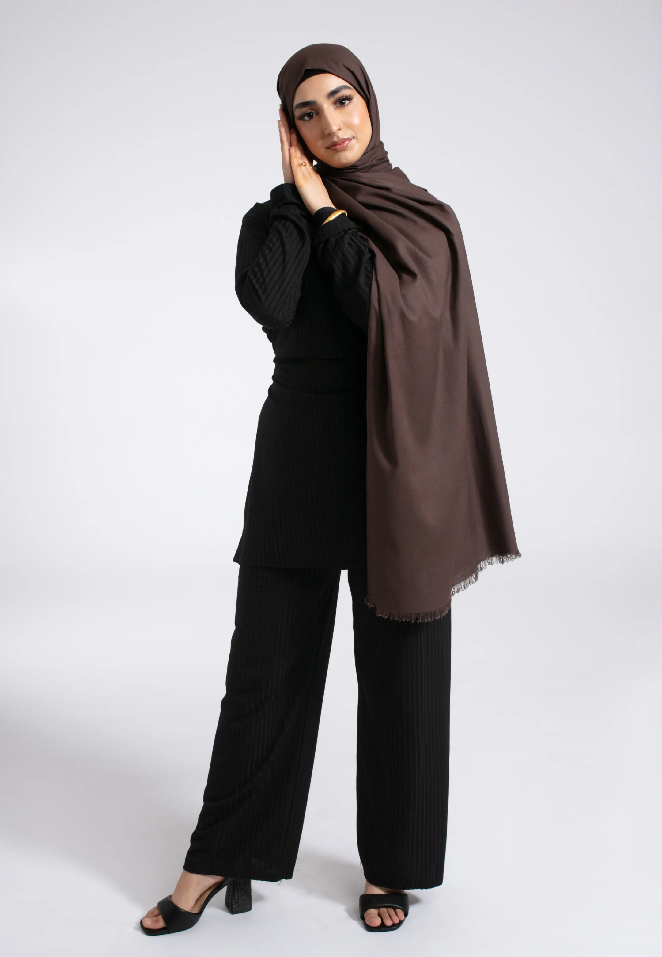 Premium Modal Hijab - Brown