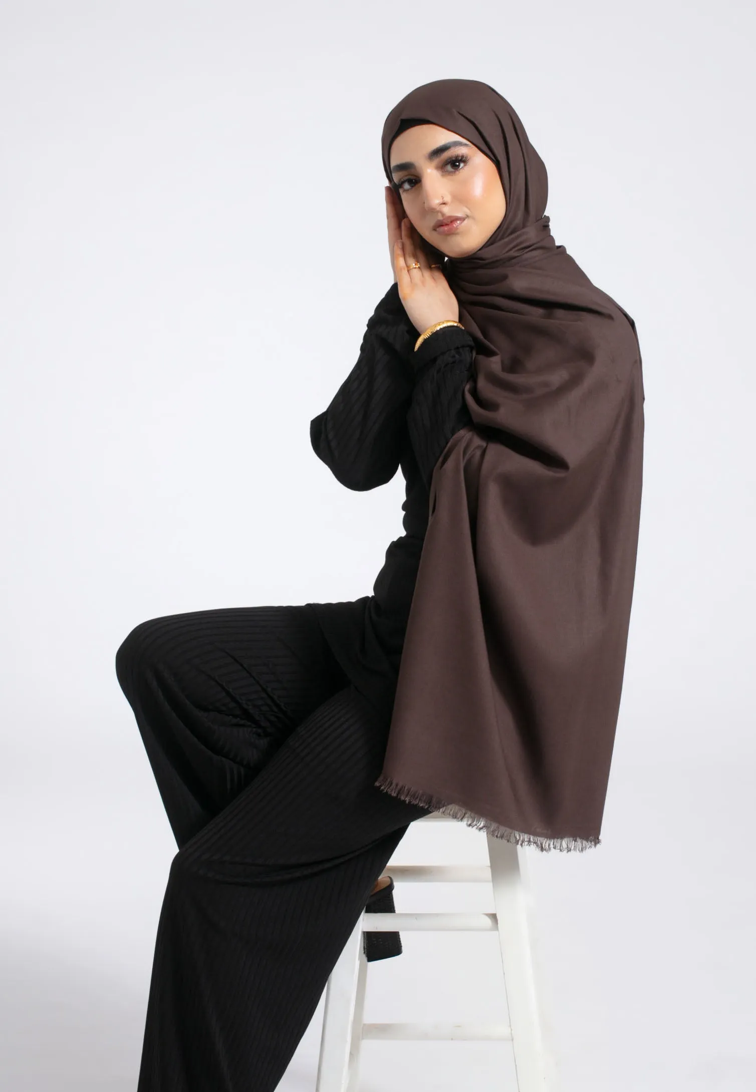 Premium Modal Hijab - Brown