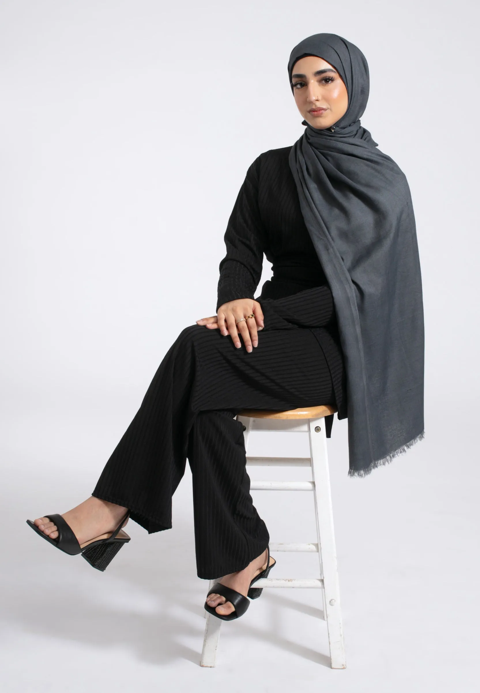 Premium Modal Hijab - Grey