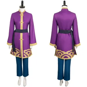 Princess Peach: Showtime! Kungfu Peach Game Character Purple Suit Cosplay Costume Outfits