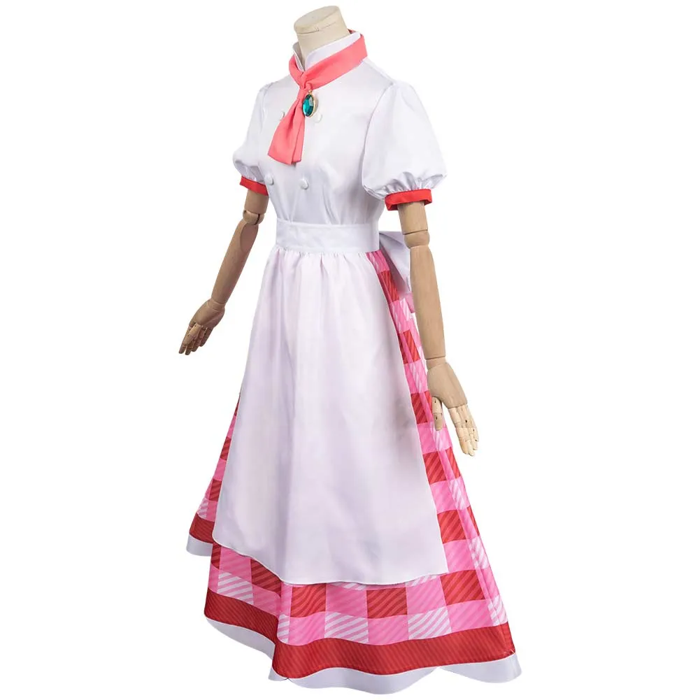 Princess Peach: Showtime! Patissiere Peach Game Character Cosplay Costume Outfits