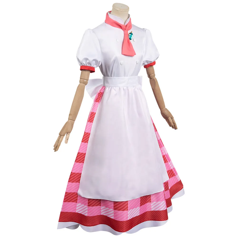 Princess Peach: Showtime! Patissiere Peach Game Character Cosplay Costume Outfits