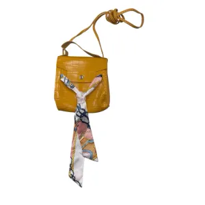 Private Label Yellow Crossbody Bag with Sash