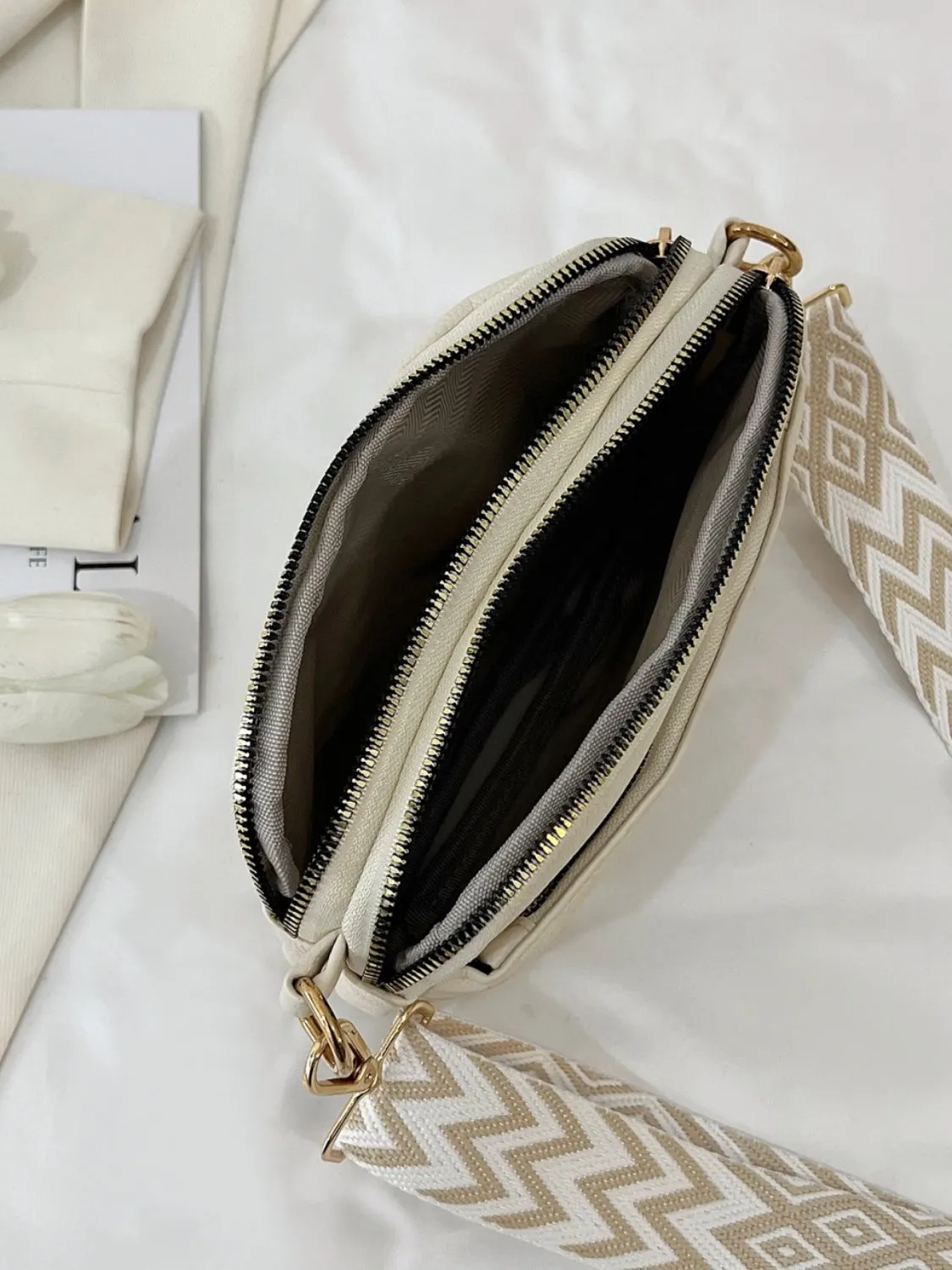 PU leren schoudertas met enkele riem