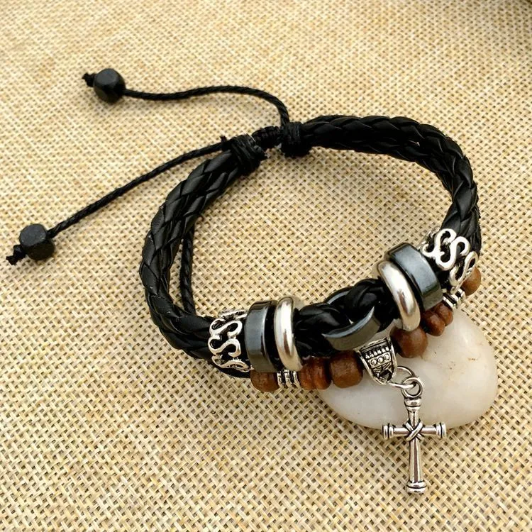 Pulseira Retro de Couro