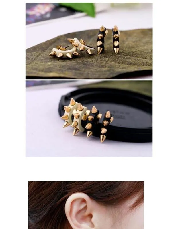punk style rivets earrings